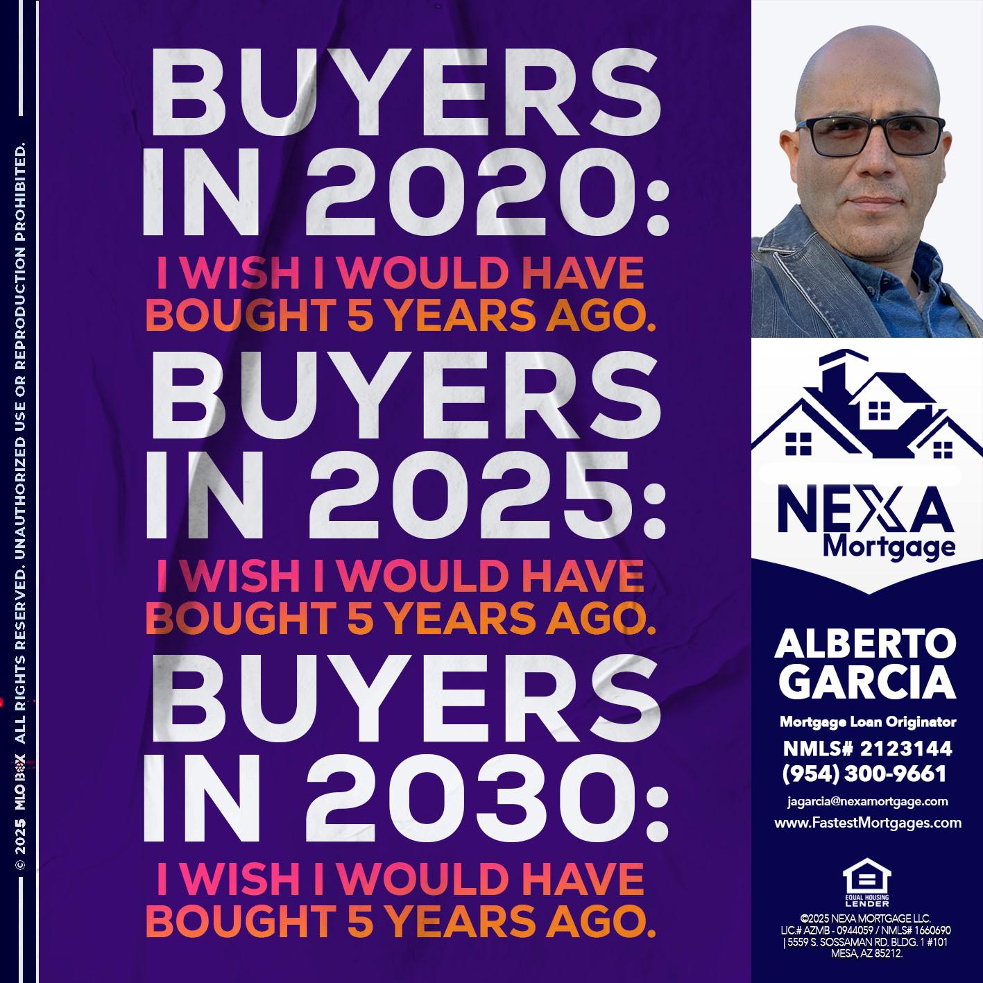 BUYERS IN 2020 - Alberto Garcia -Mortgage Loan Originator