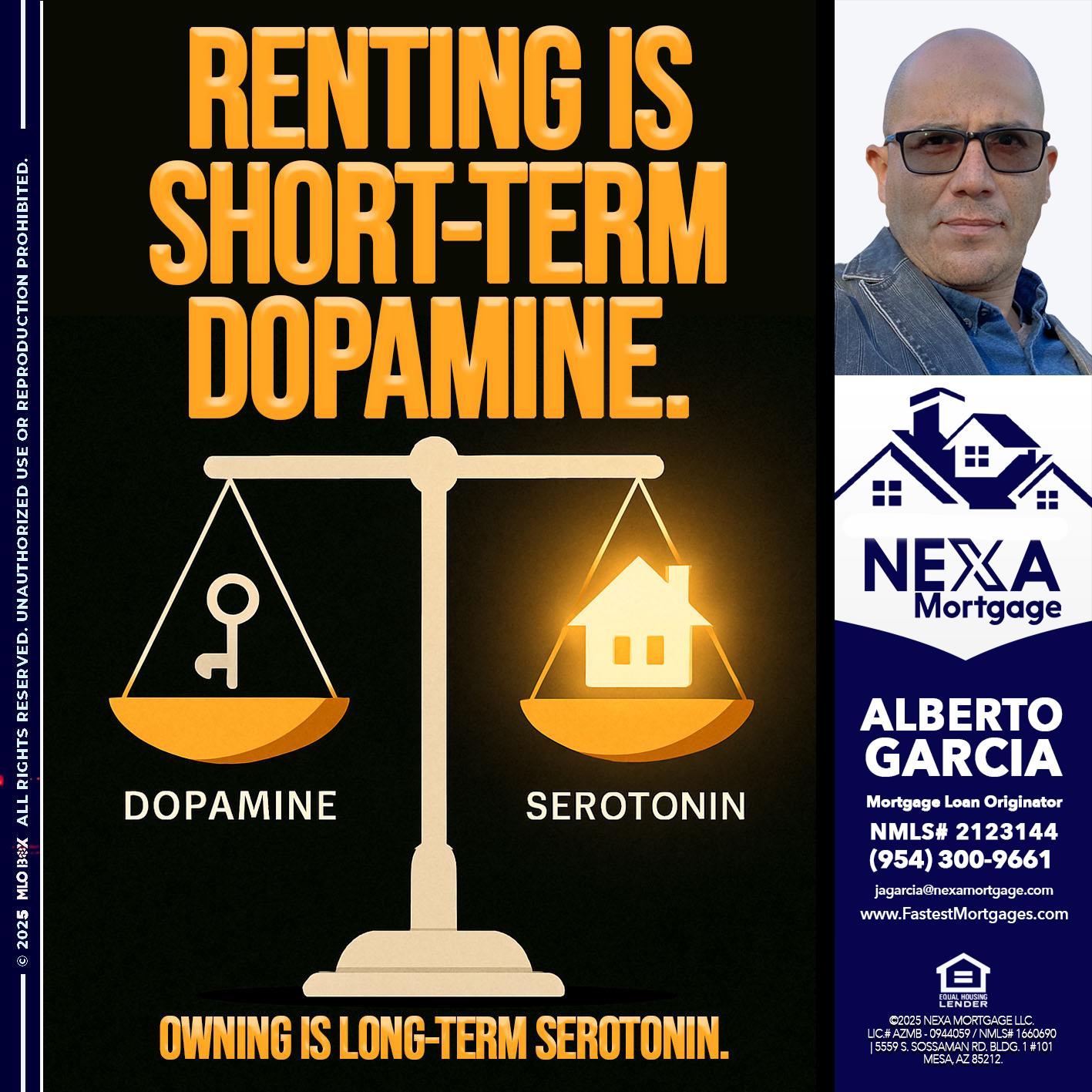 RENTING IS SHORT TERM - Alberto Garcia -Mortgage Loan Originator