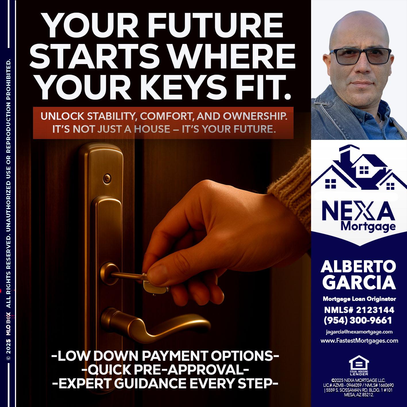 YOUR FUTURE - Alberto Garcia -Mortgage Loan Originator