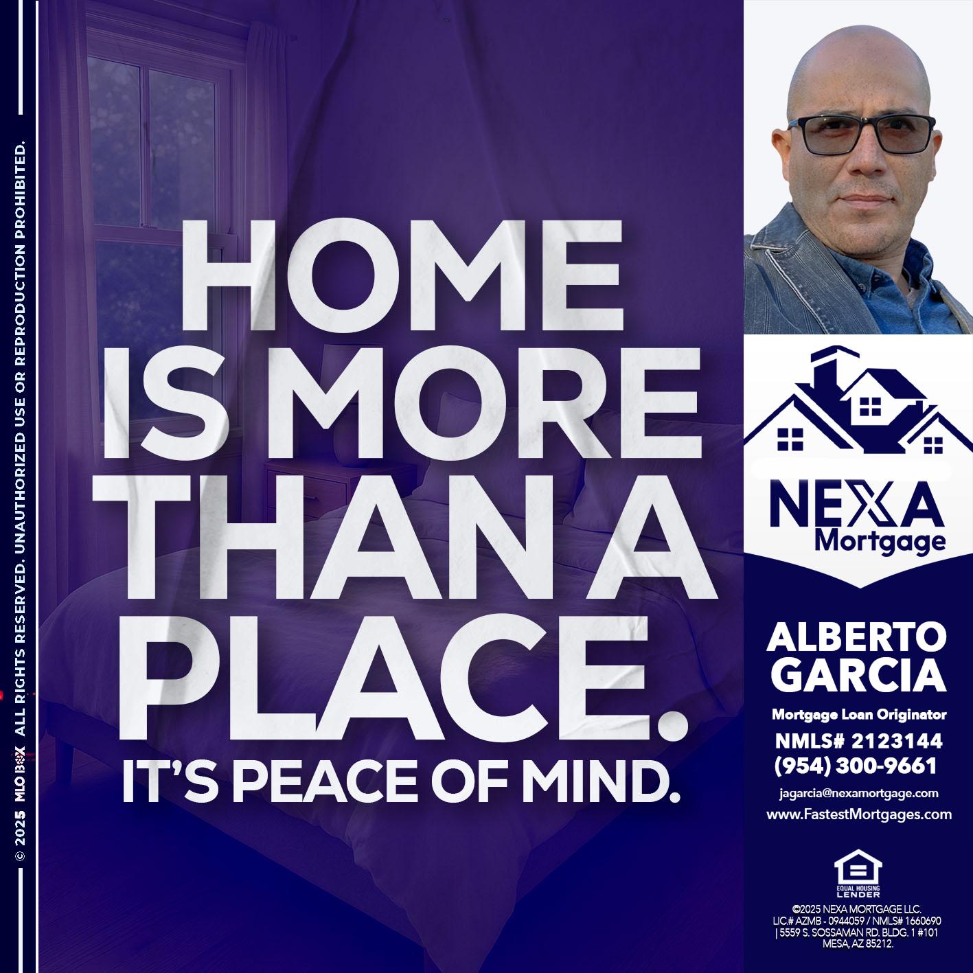 HOME IS MORE - Alberto Garcia -Mortgage Loan Originator