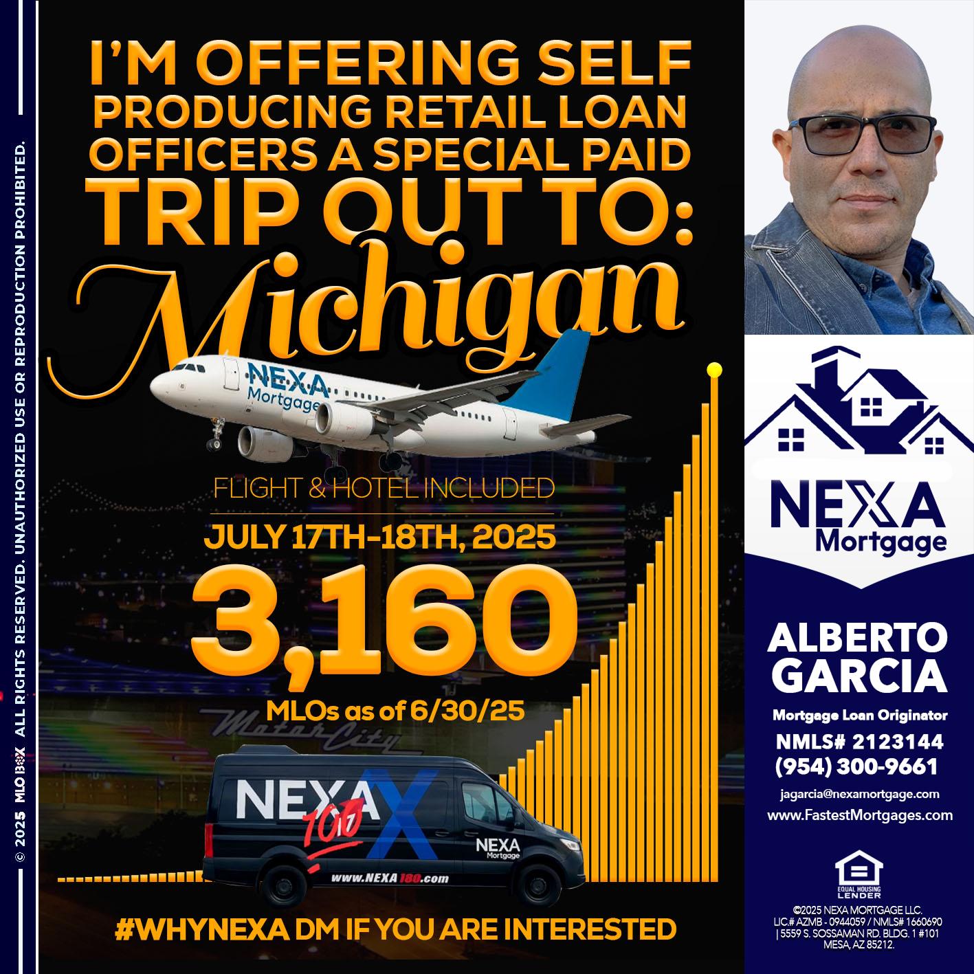 MICHIGAN TRIP - Alberto Garcia -Mortgage Loan Originator
