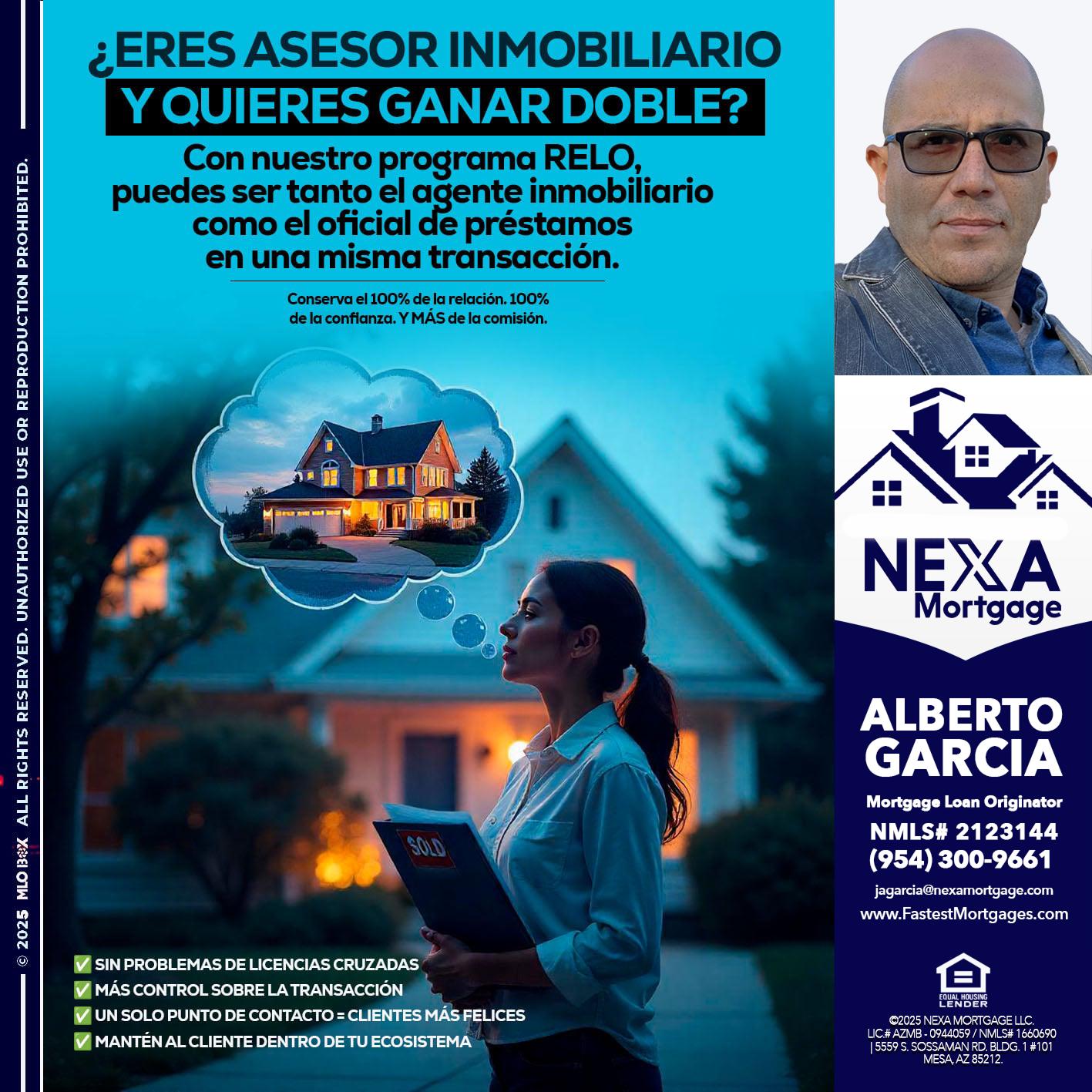 Eres un Agente Inmobiliario? - Alberto Garcia -Mortgage Loan Originator