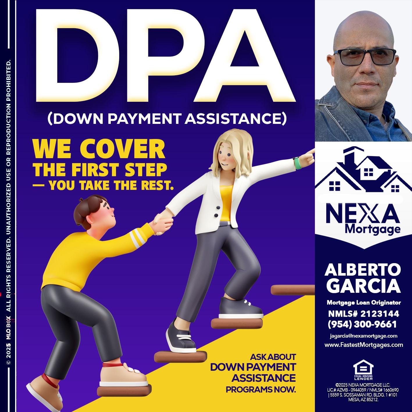 DPA LOANS - Alberto Garcia -Mortgage Loan Originator