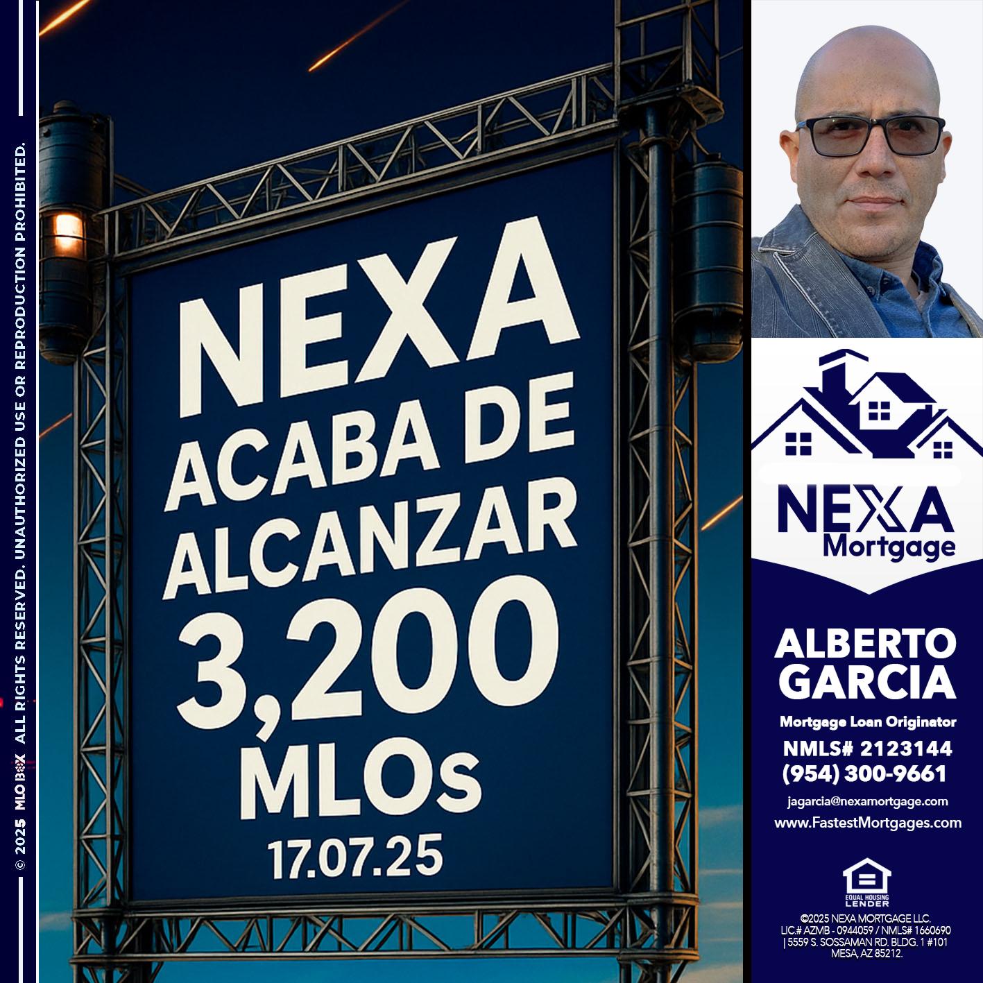 3,200 MLOs - Alberto Garcia -Mortgage Loan Originator