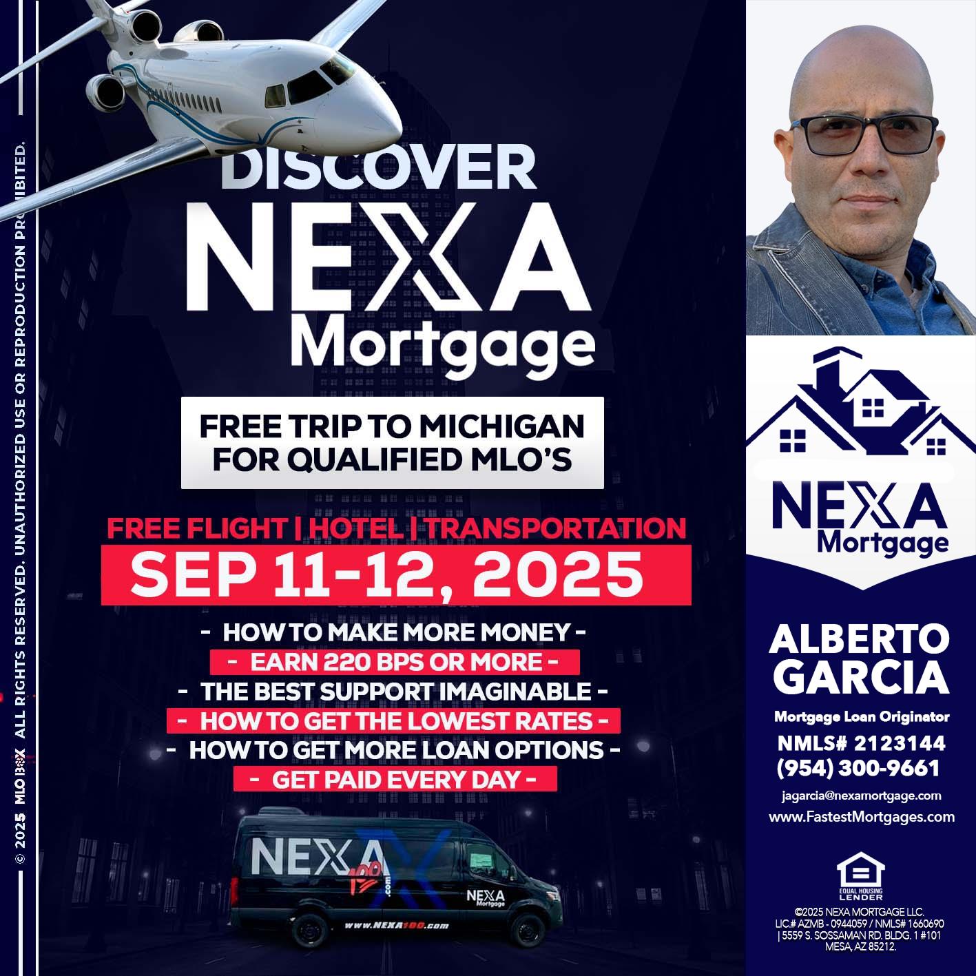 DISCOVER NEXA MORTGAGE - Alberto Garcia -Mortgage Loan Originator