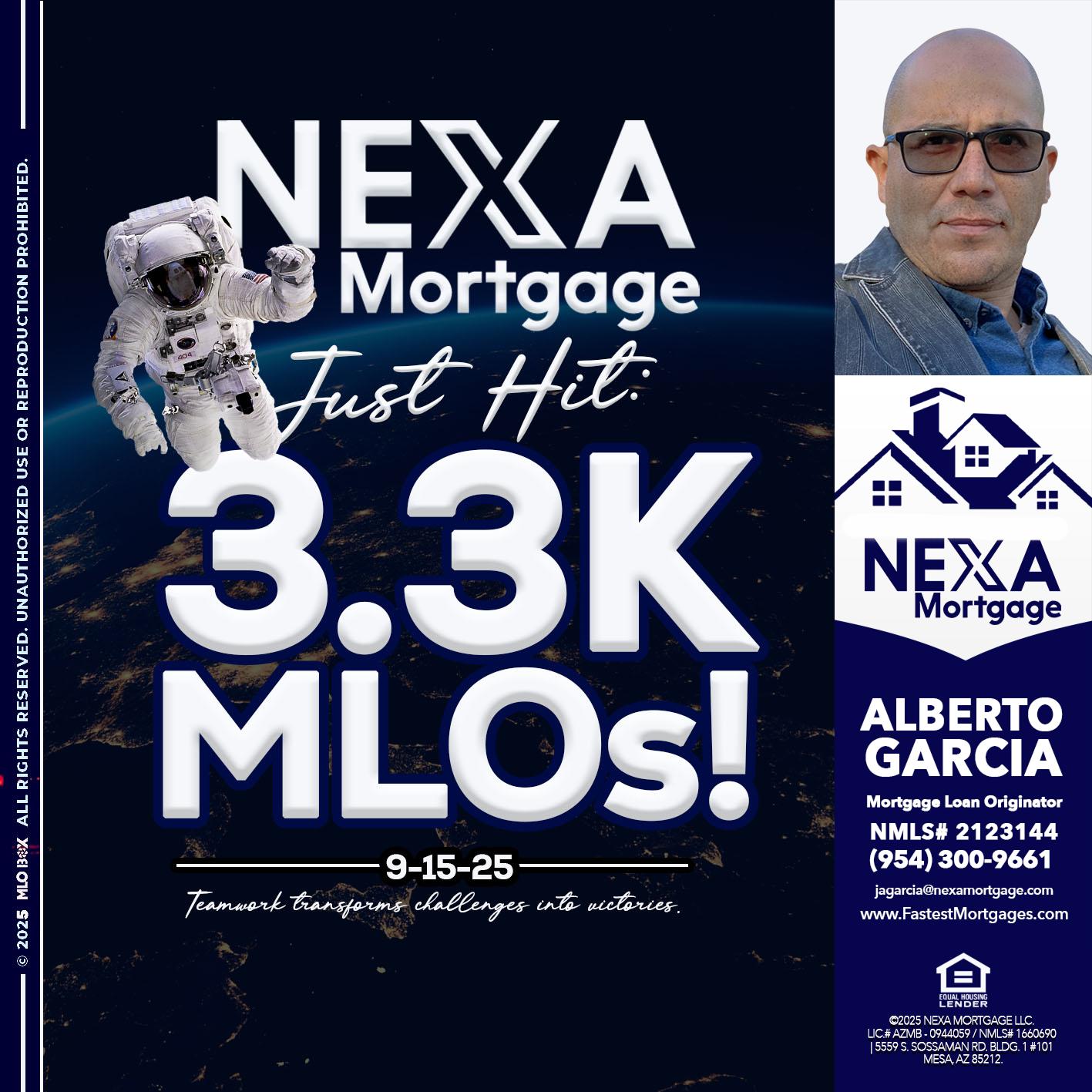 3.3K - Alberto Garcia -Mortgage Loan Originator