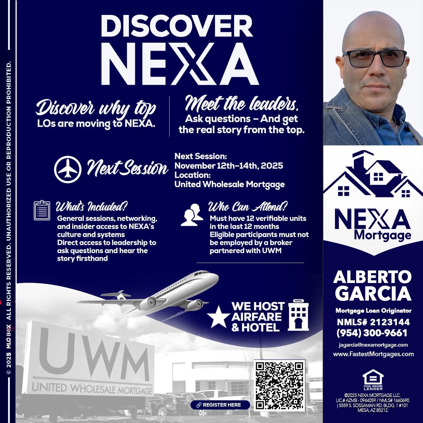 DISCOVER NEXA - Alberto Garcia -Mortgage Loan Originator