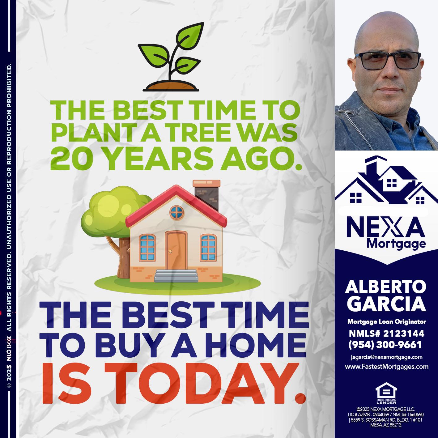 BEST TIME TO - Alberto Garcia -Mortgage Loan Originator