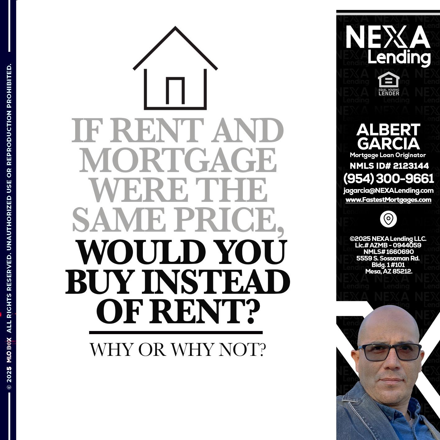 IF RENT - Alberto Garcia -Mortgage Loan Originator