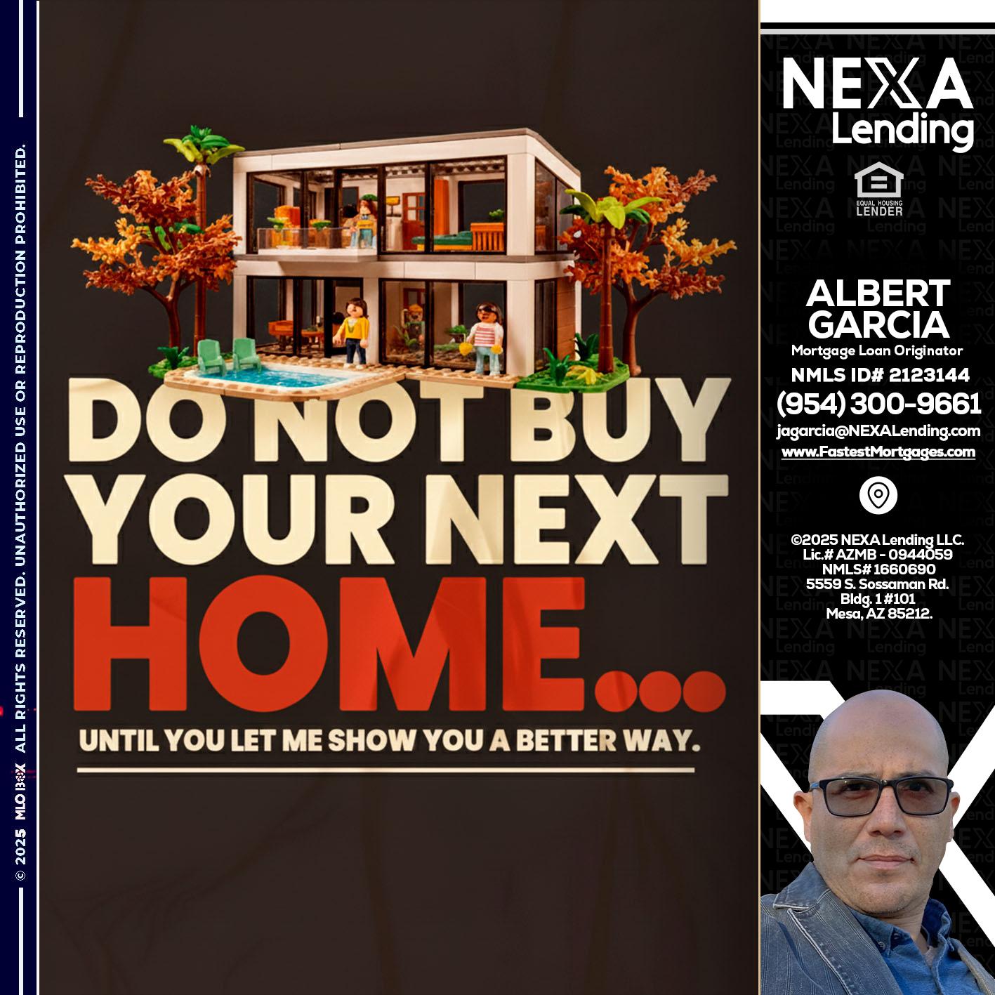 DO NOT BUY - Alberto Garcia -Mortgage Loan Originator