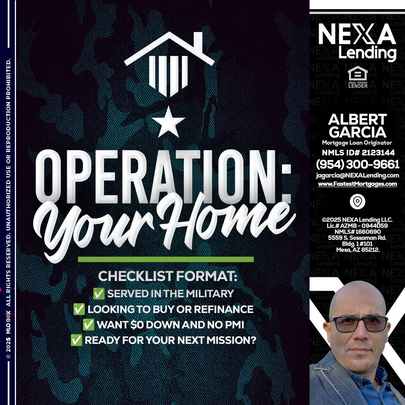 OPERATION YOUR HOME - Alberto Garcia -Mortgage Loan Originator
