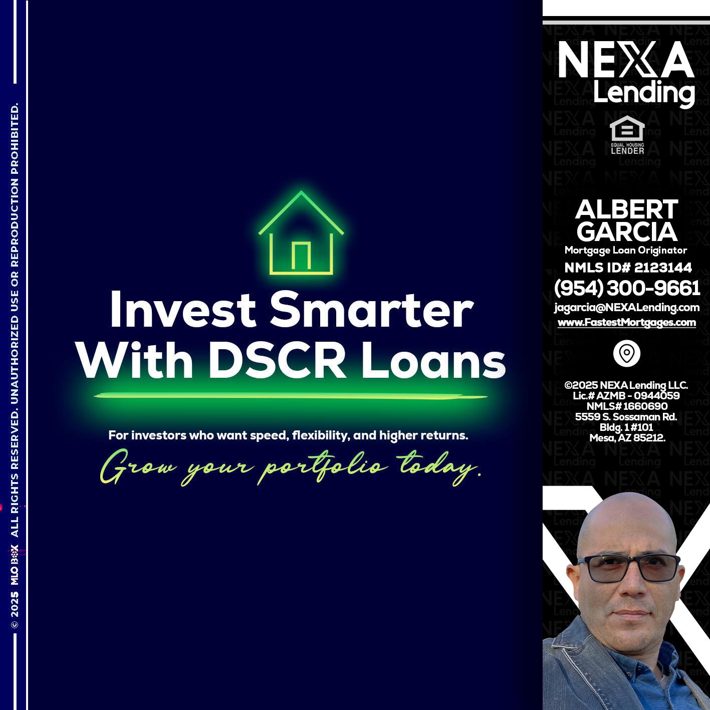 DSCR - Alberto Garcia -Mortgage Loan Originator