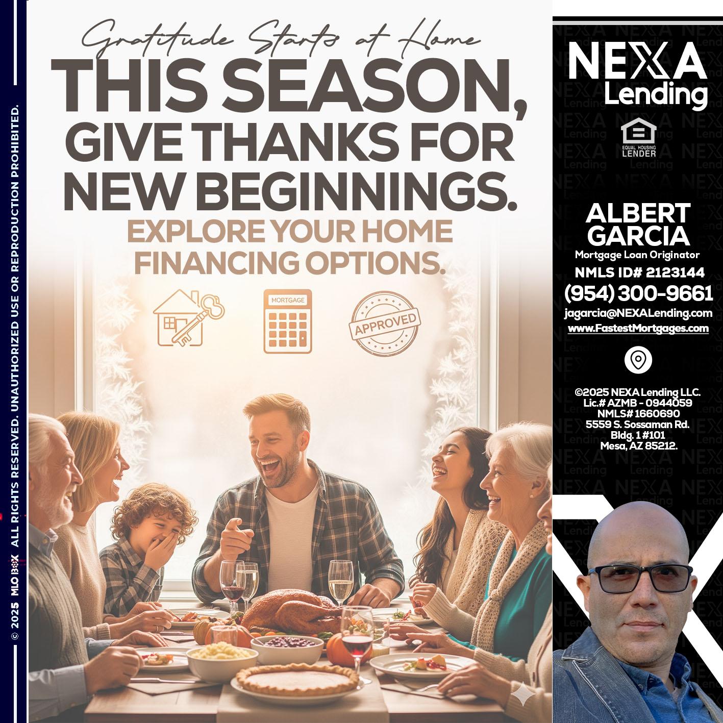 THIS SEASON - Alberto Garcia -Mortgage Loan Originator