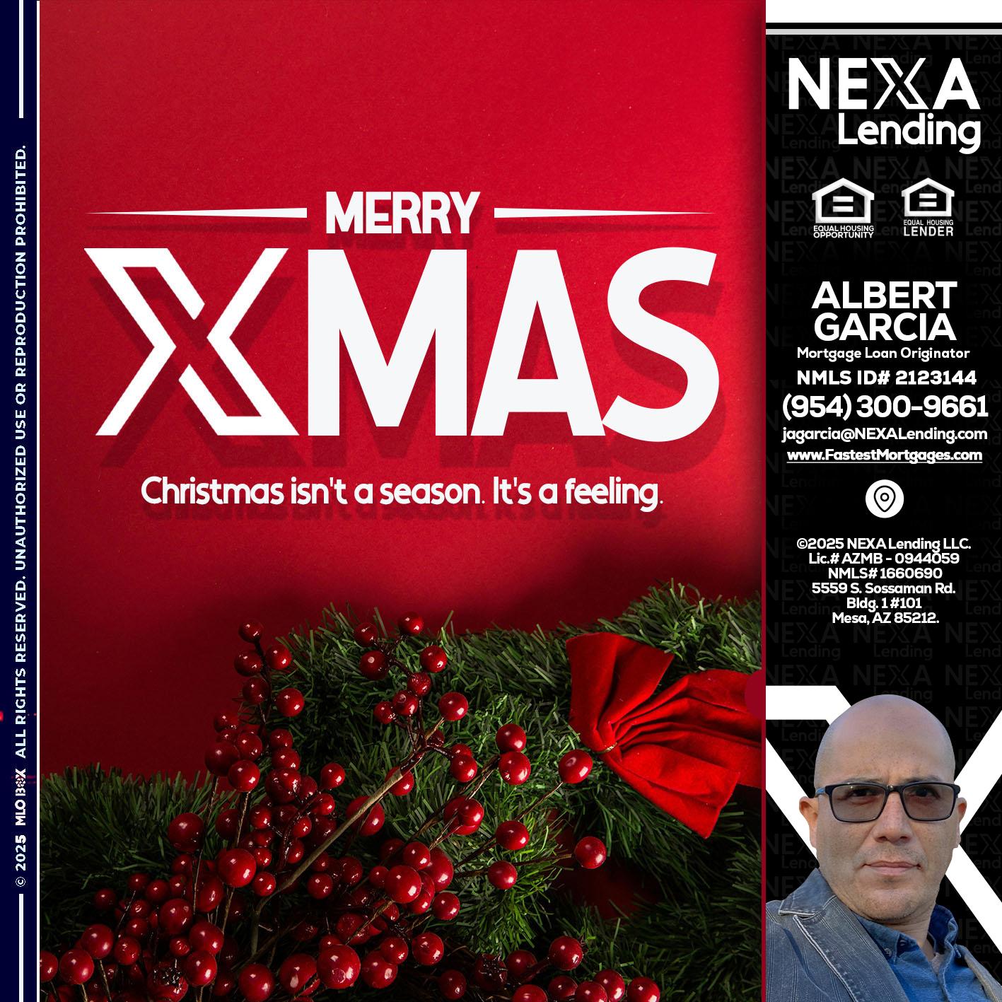 merry xmas - Alberto Garcia -Mortgage Loan Originator