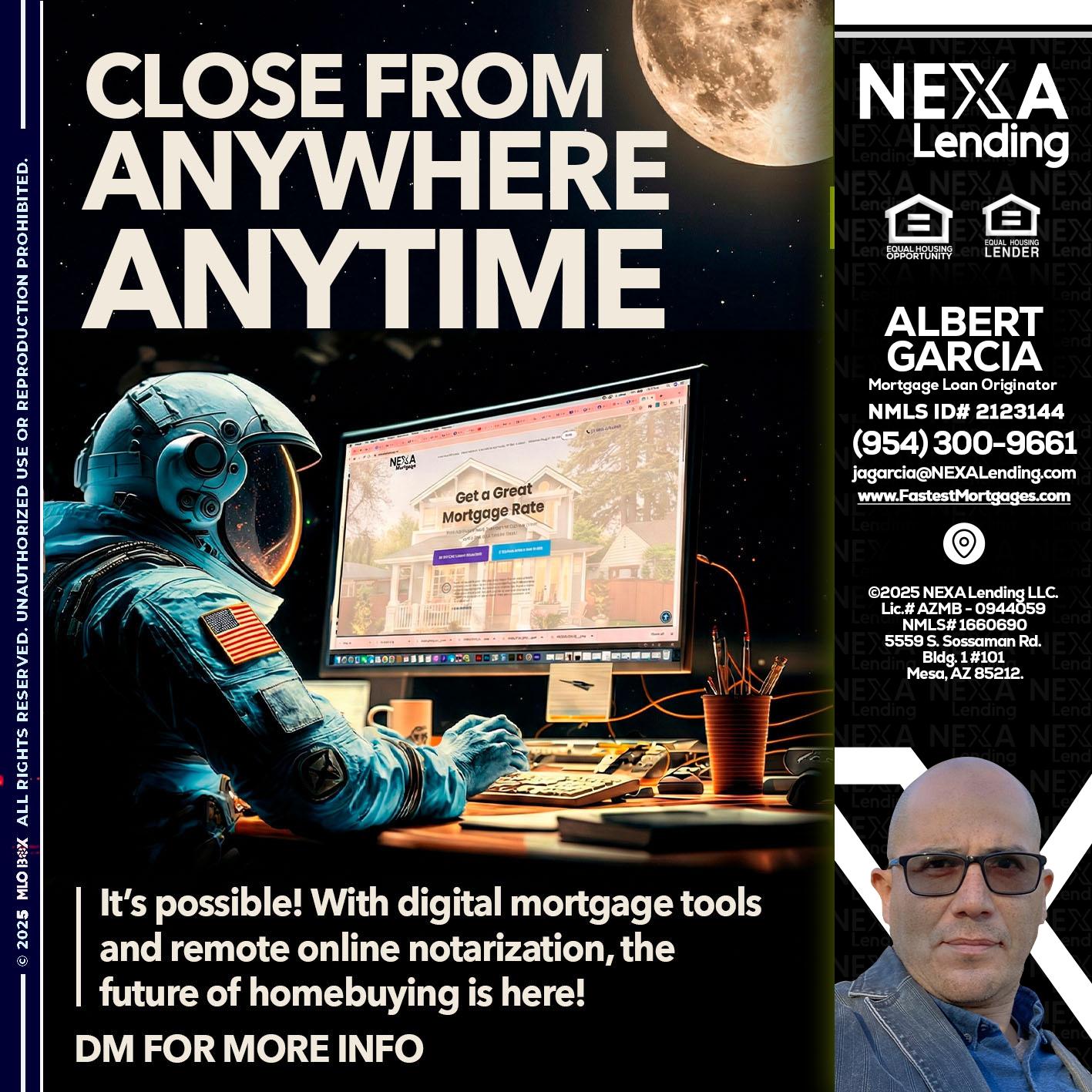 close from - Alberto Garcia -Mortgage Loan Originator