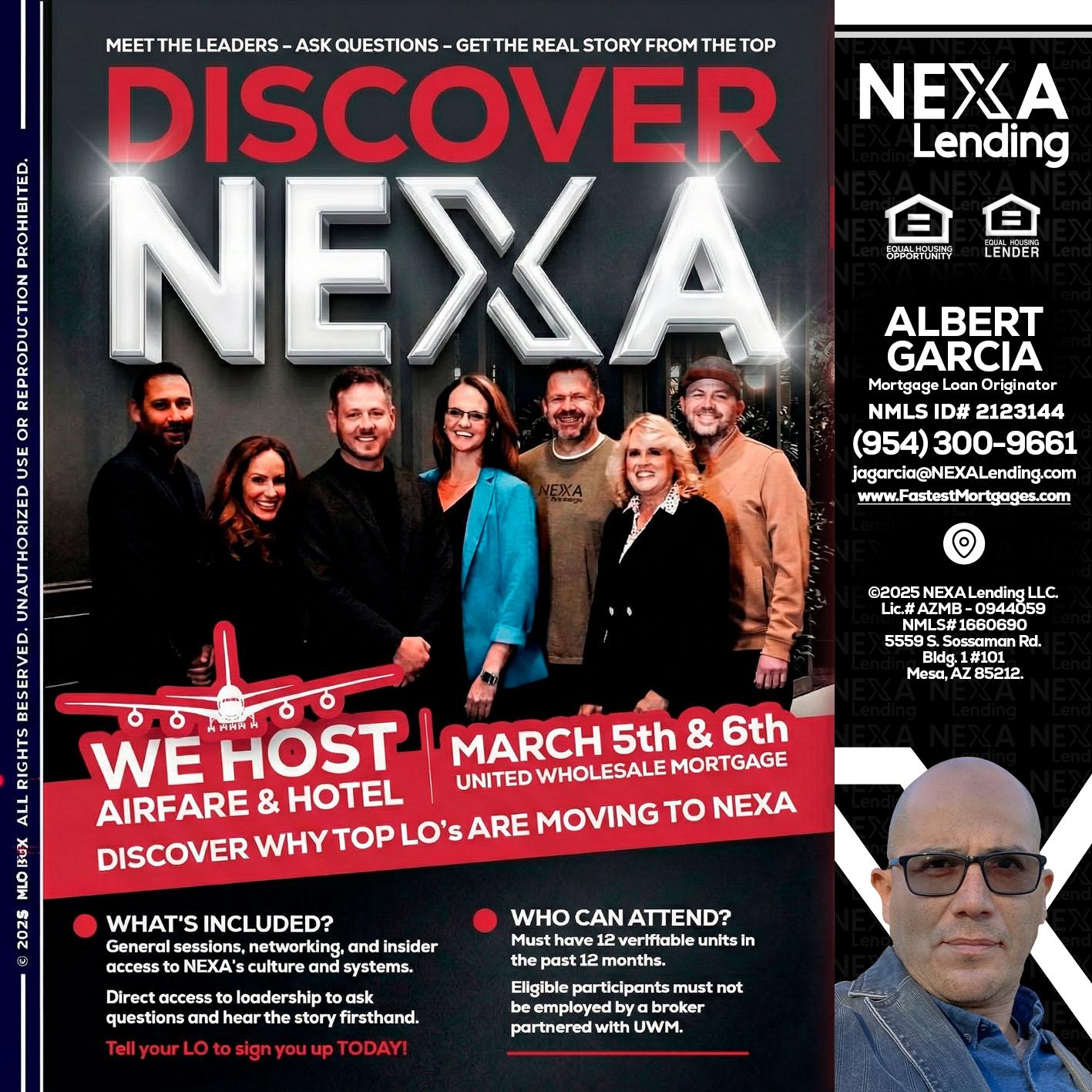DISCOVER NEXA - Alberto Garcia -Mortgage Loan Originator