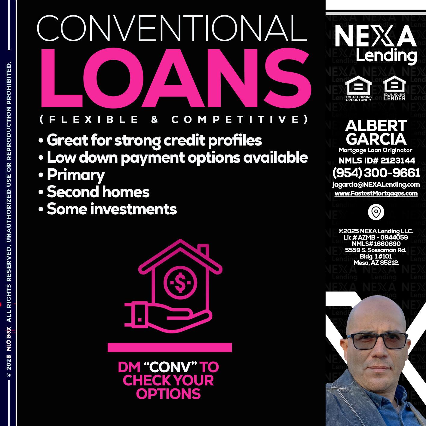 CONVENTIONAL LOANS - Alberto Garcia -Mortgage Loan Originator