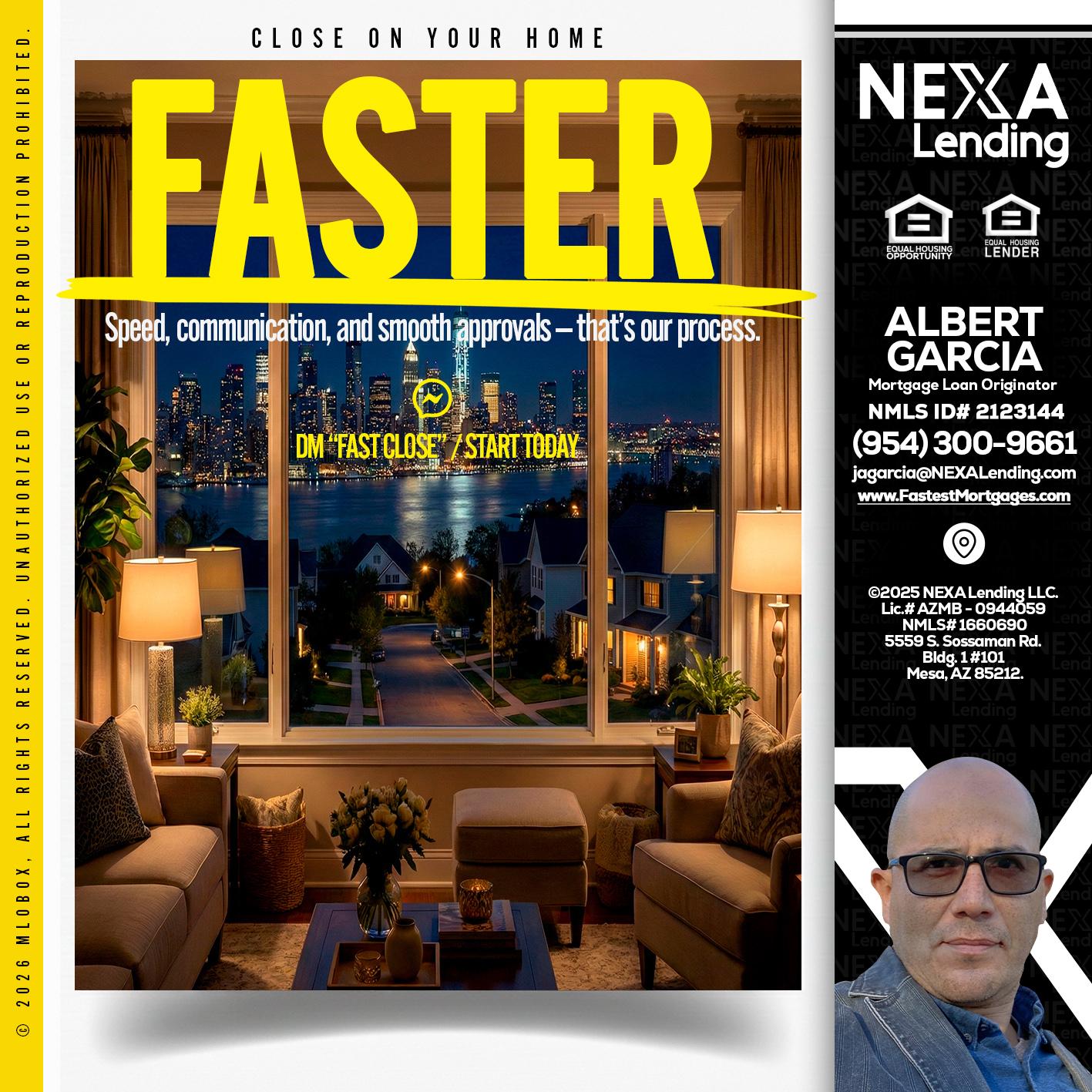 FASTER - Alberto Garcia -Mortgage Loan Originator