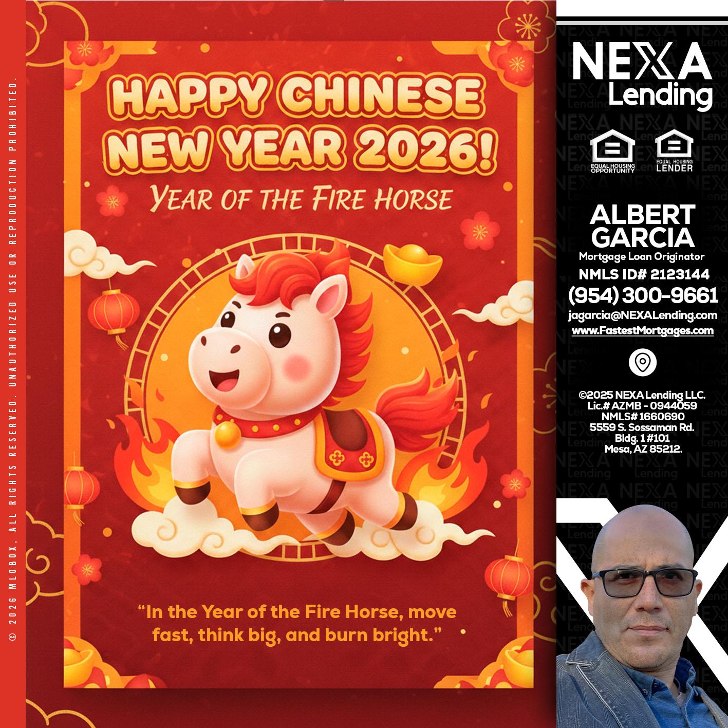happy Chinese new year - Alberto Garcia -Mortgage Loan Originator