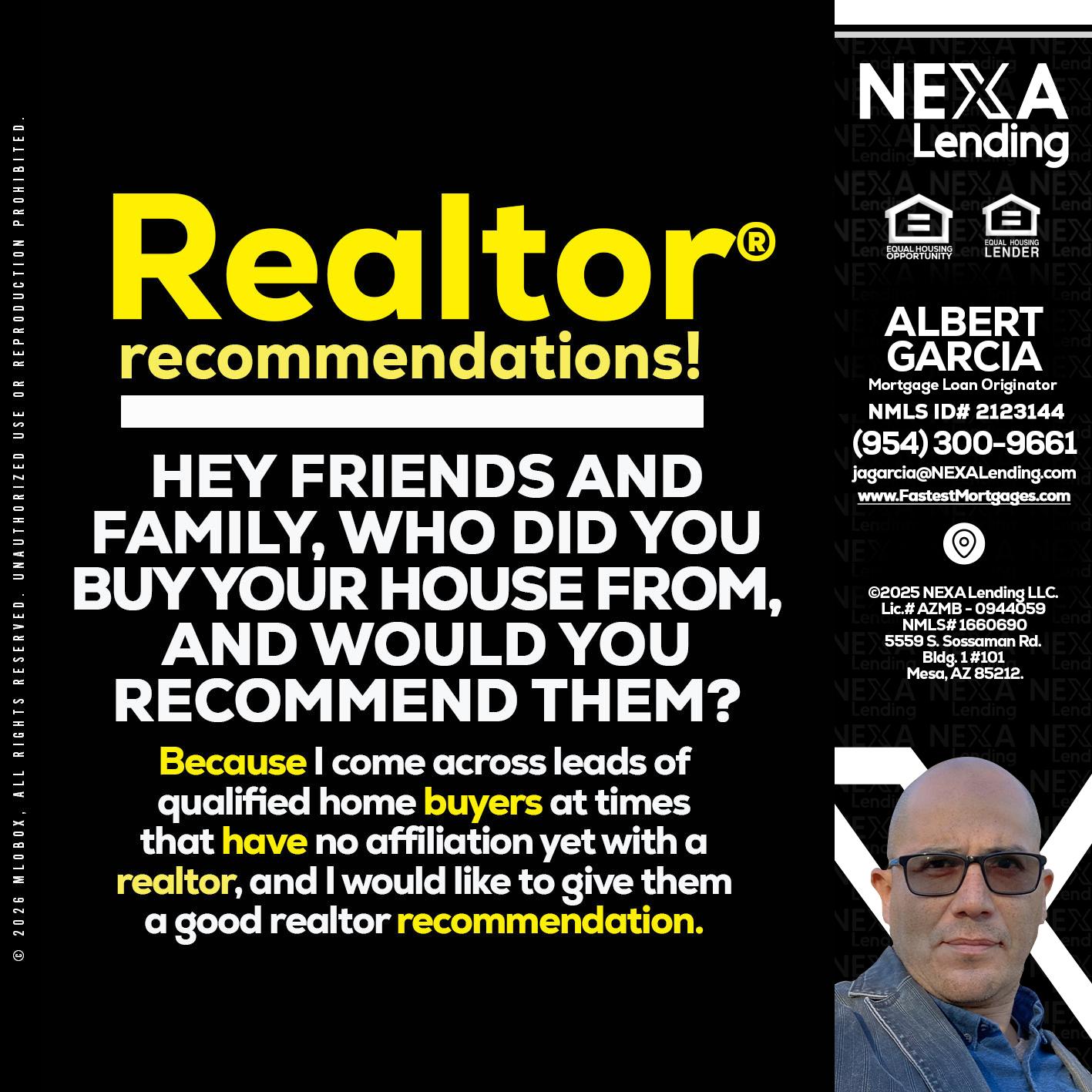 REALTOR - Alberto Garcia -Mortgage Loan Originator
