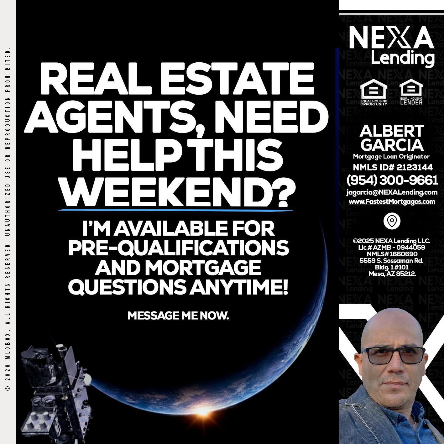 REAL ESTATE AGENTS - Alberto Garcia -Mortgage Loan Originator
