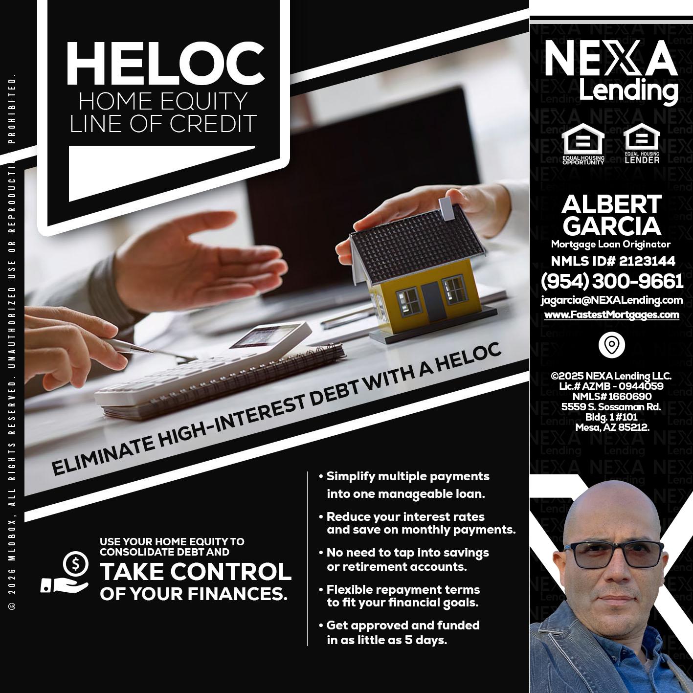 HELOC - Alberto Garcia -Mortgage Loan Originator
