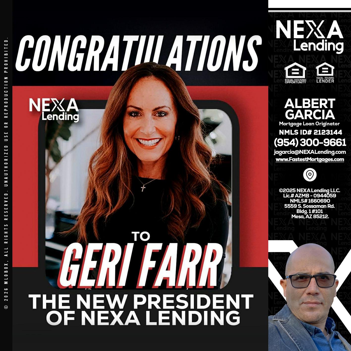 CONGRATULATIONS - Alberto Garcia -Mortgage Loan Originator