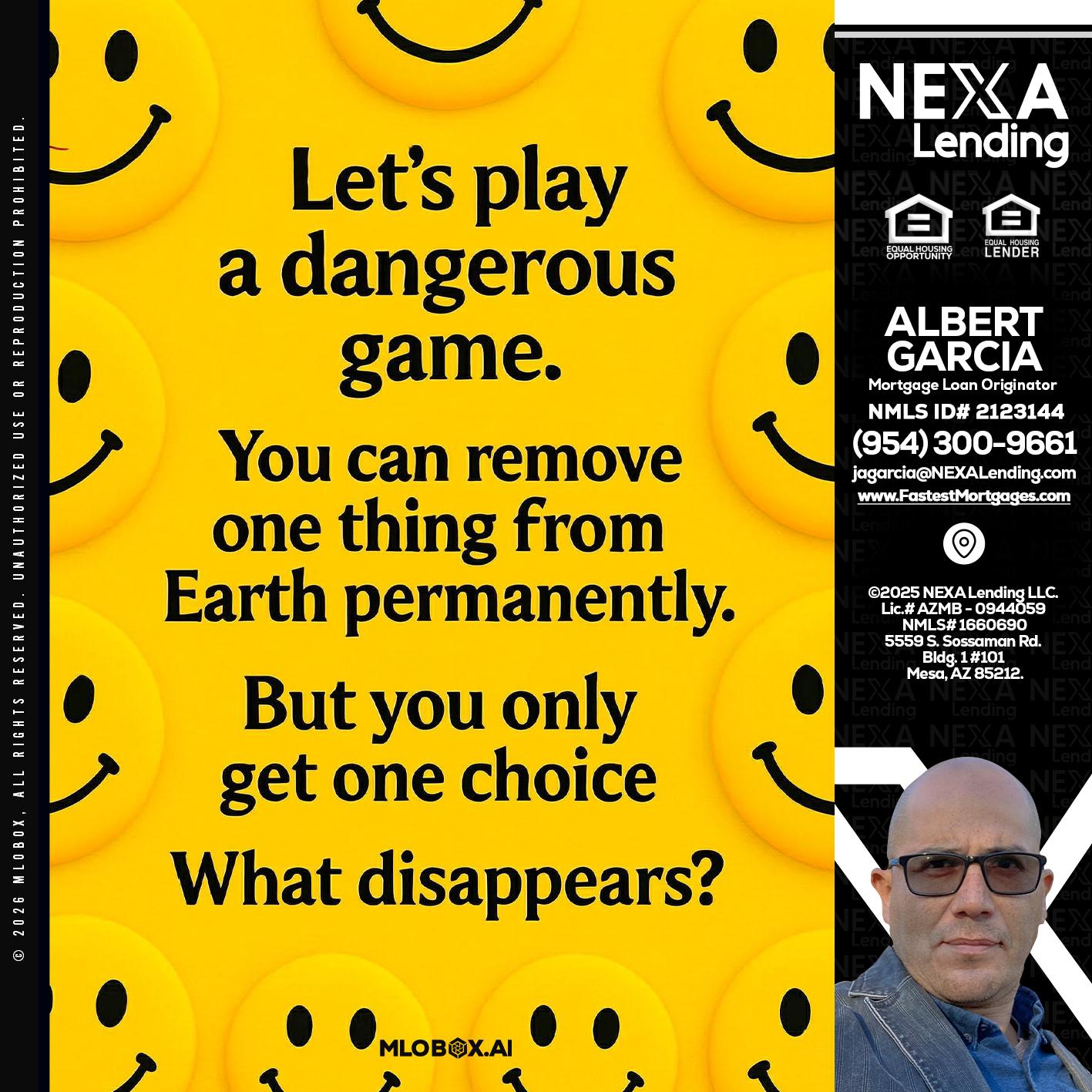 LETS PLAY - Alberto Garcia -Mortgage Loan Originator