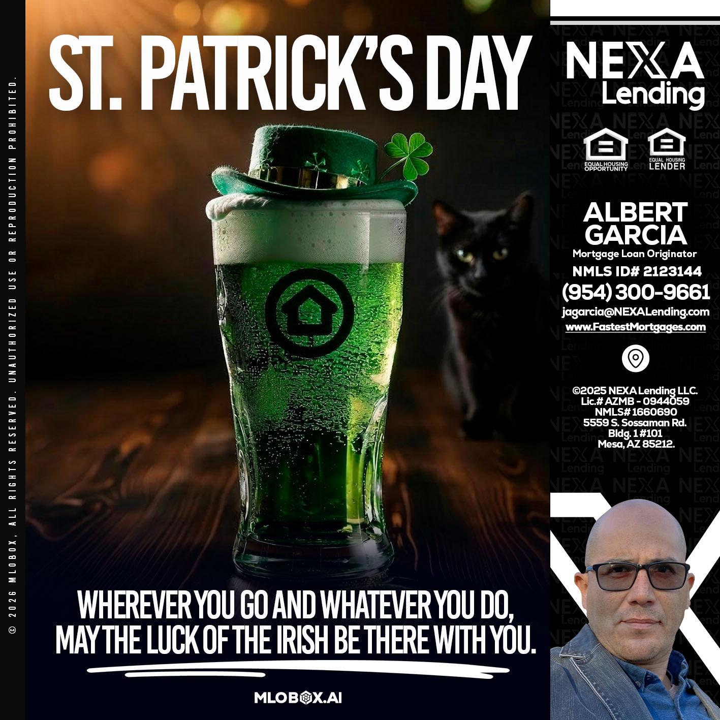 st. Patricks day - Alberto Garcia -Mortgage Loan Originator