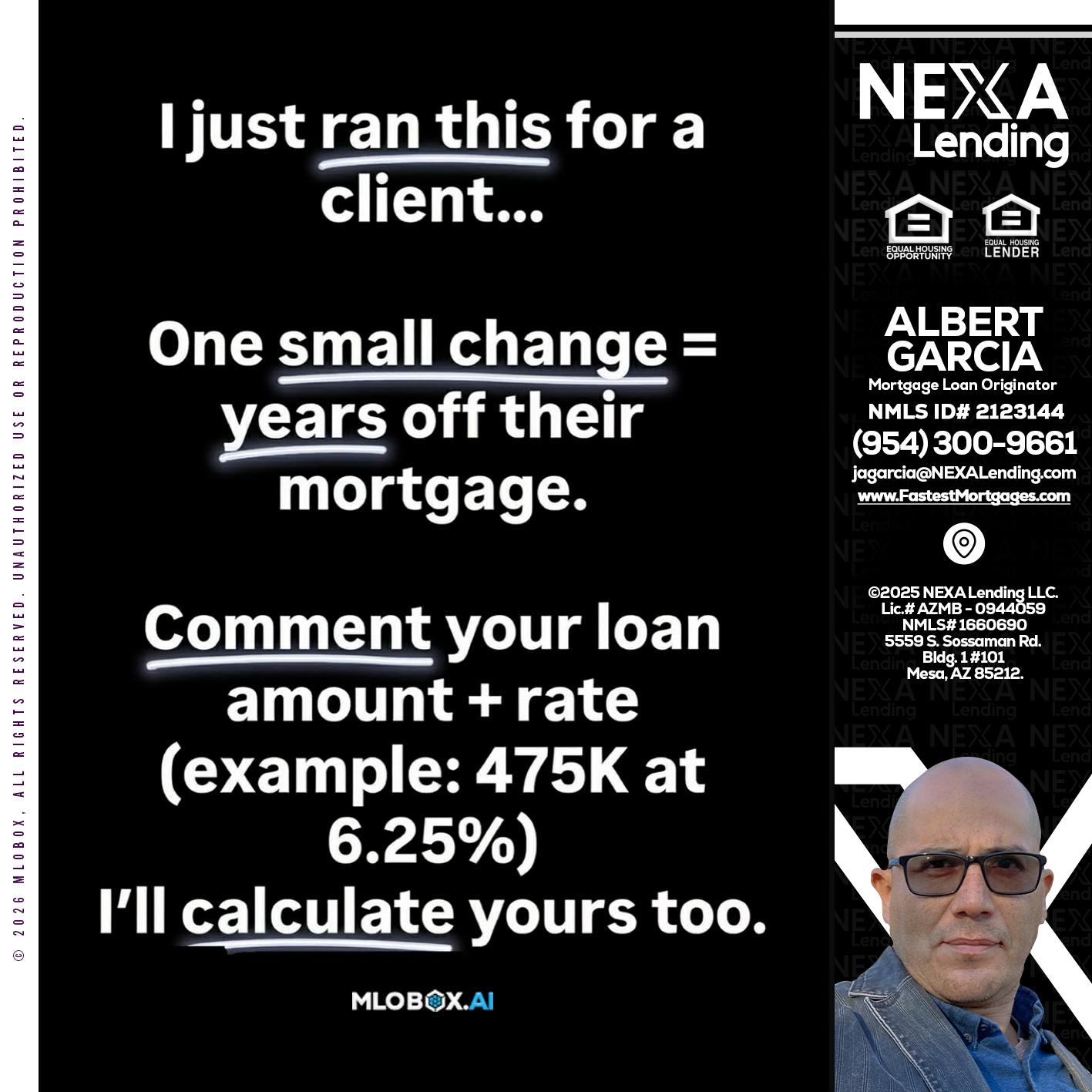 I JUST RAN - Alberto Garcia -Mortgage Loan Originator