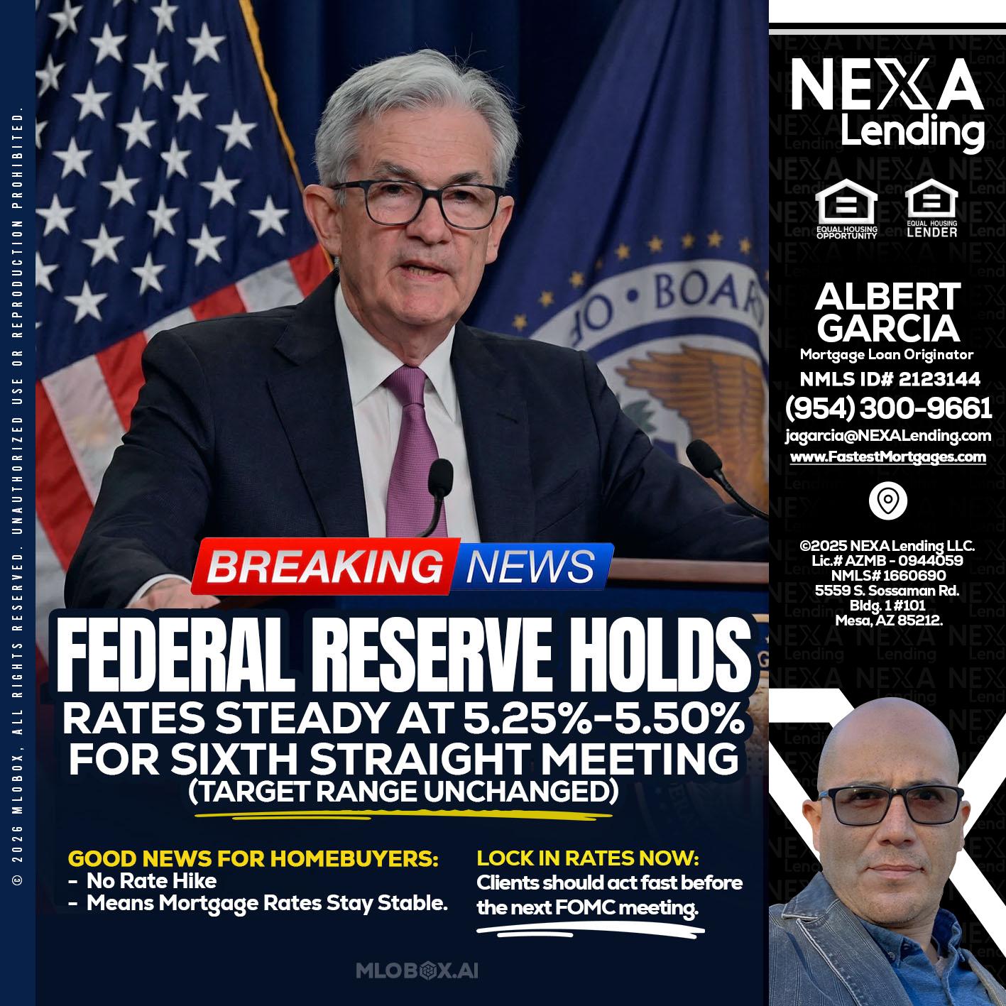 federal reserve - Alberto Garcia -Mortgage Loan Originator