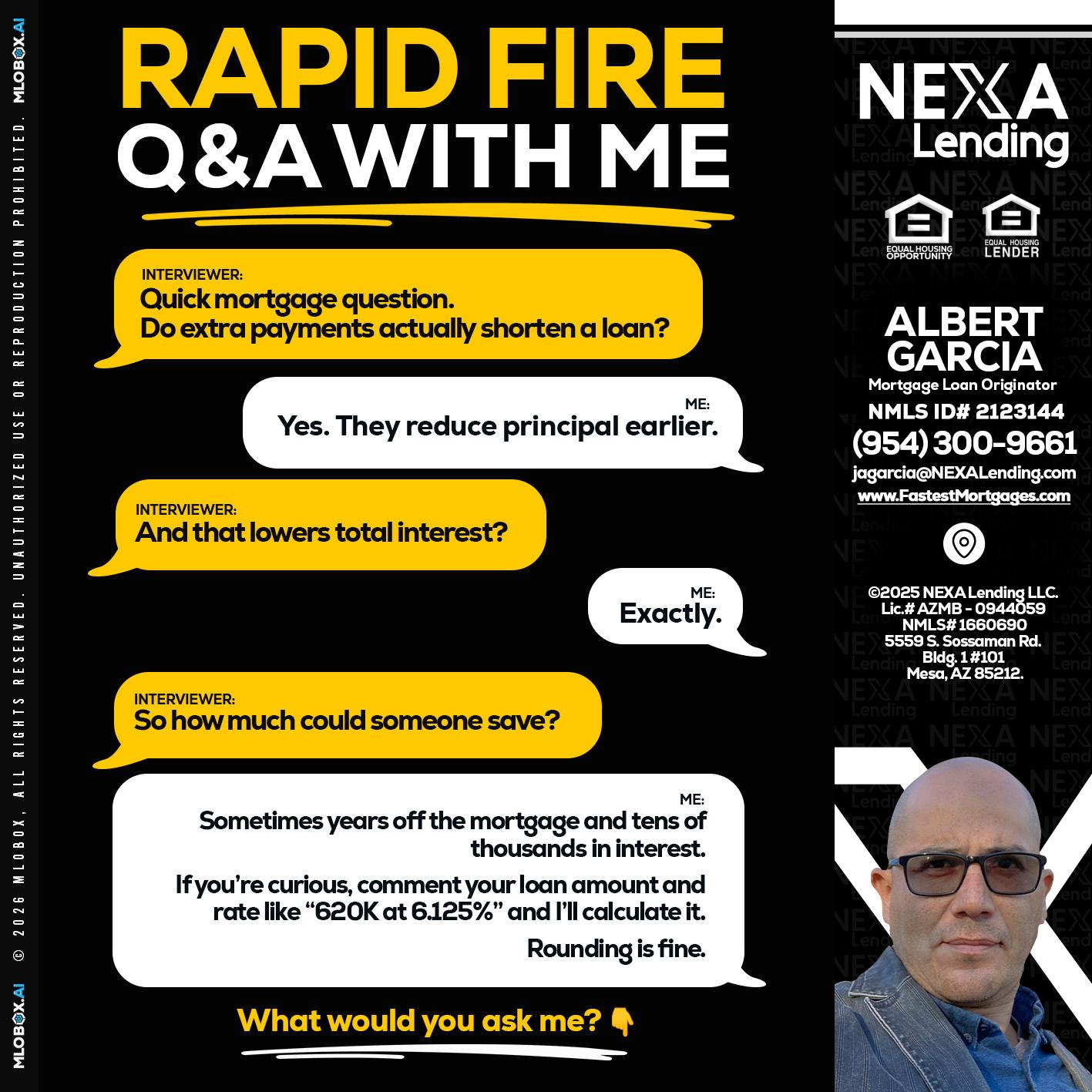 RAPID FIRE QA - Alberto Garcia -Mortgage Loan Originator