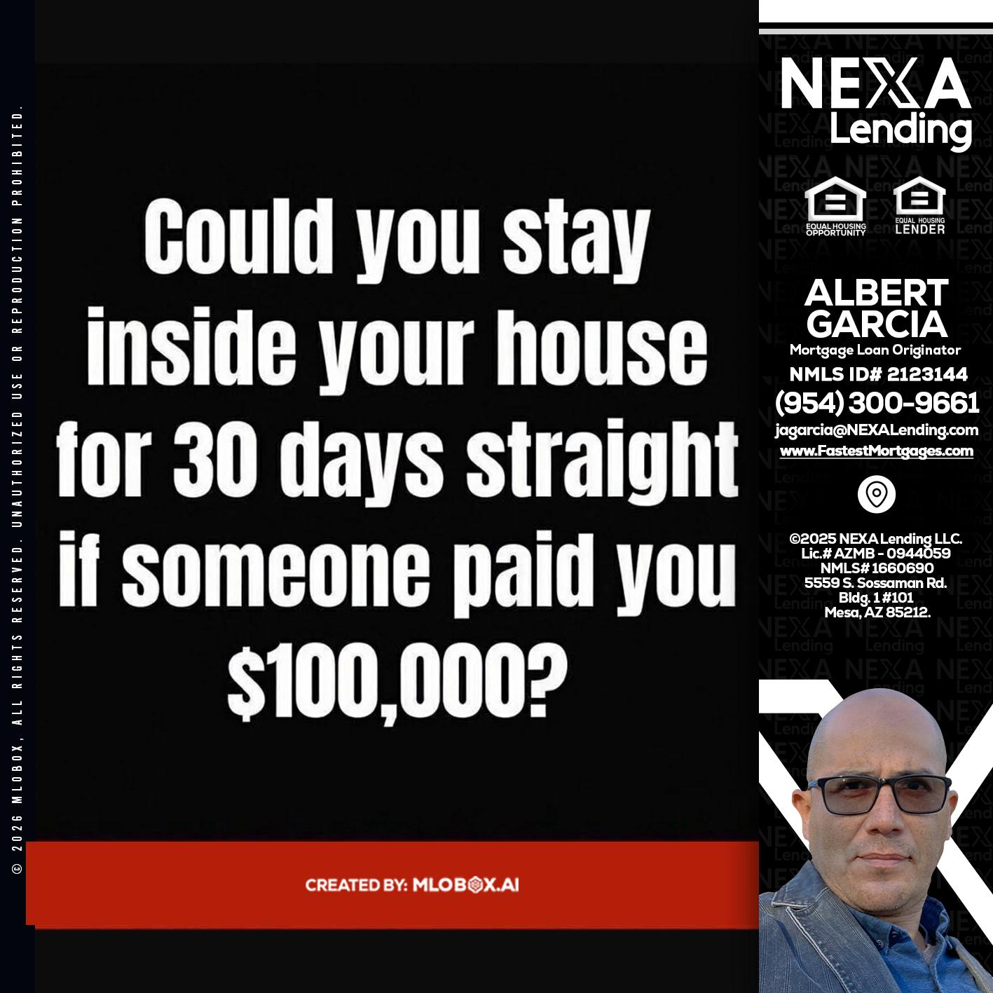 COULD YOU STAY - Alberto Garcia -Mortgage Loan Originator