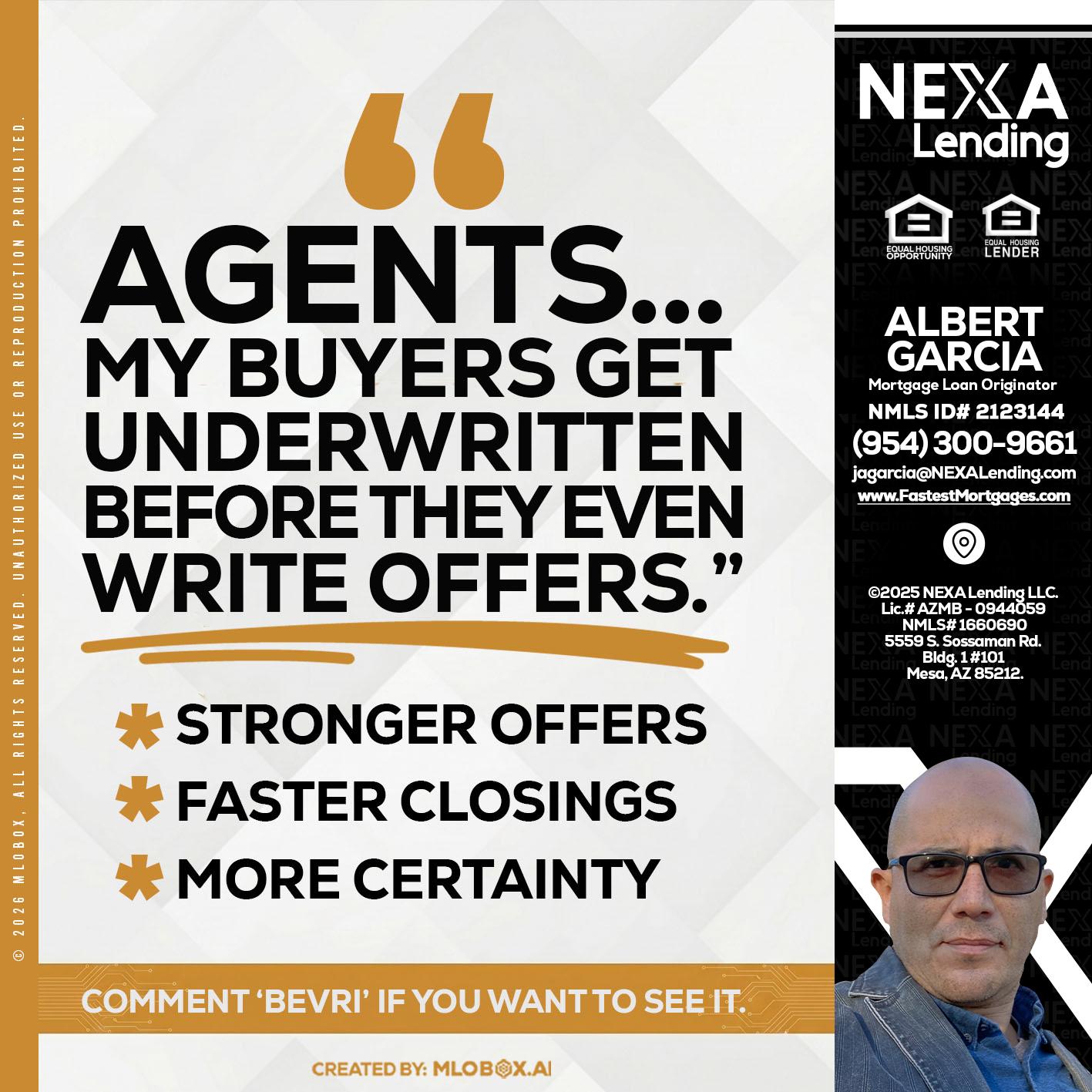 agents - Alberto Garcia -Mortgage Loan Originator
