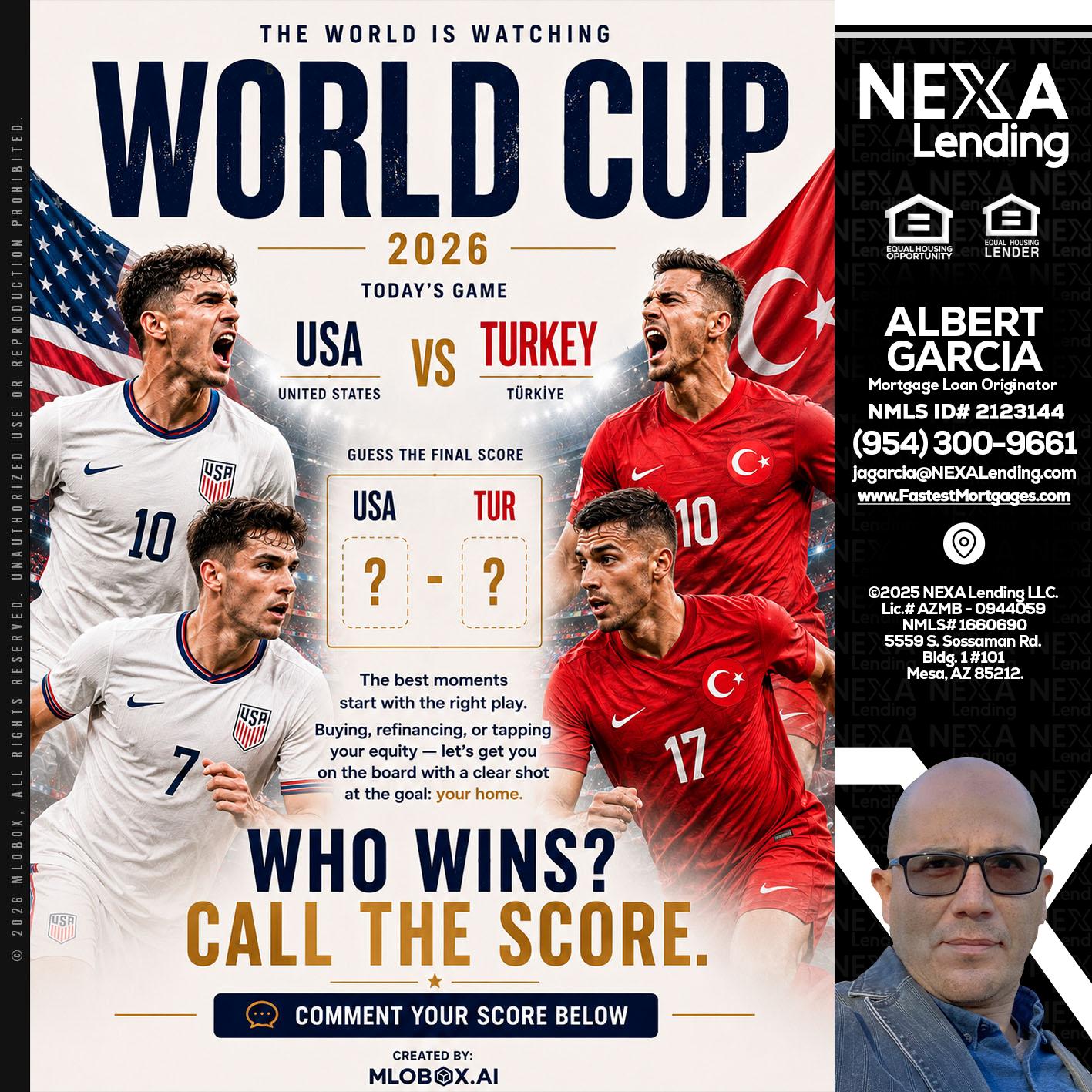 WHOS GONNA WIN? - Alberto Garcia -Mortgage Loan Originator