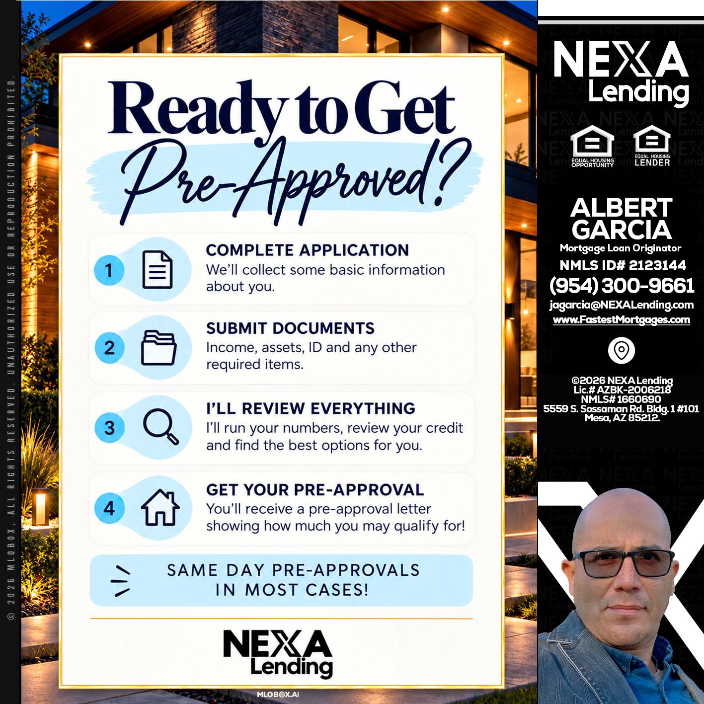 ready to get - Alberto Garcia -Mortgage Loan Originator